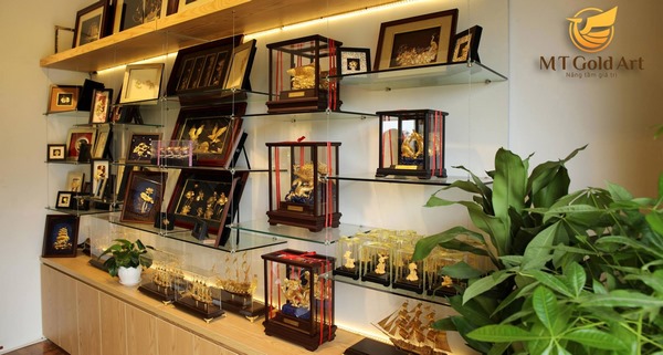 tranh chim công dát vàng 4