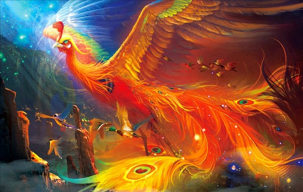 chim phượng hoàng dát vàng 3