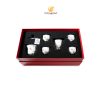 Bộ trà cao cấp pha lê Swarovski – sứ đúc vàng (khum)