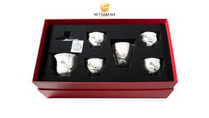 bộ trà sứ pha lê