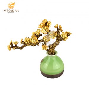 Lọ mai ngũ phúc dát vàng 24k 