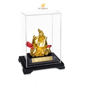 Tượng heo dát vàng 24K (M9)