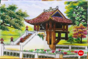 Vẽ tranh phong cảnh chùa Một Cột | Vẽ tranh ước mơ làm hướng dẫn viên du  lịch - YouTube
