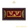 Tranh đại bàng tung cánh dát vàng (42x81cm)