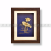 Tranh hoa sen dát vàng 24k (25x32cm) nền sáng