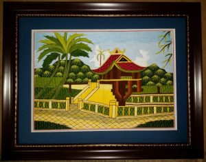 Tranh thêu chùa một cột