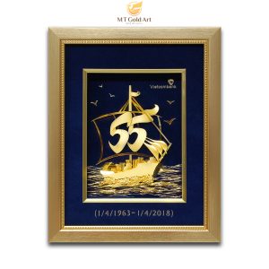 Tranh thuyền thuận buồm xuôi gió (25x32cm) VCB