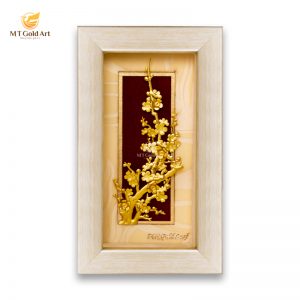 Tranh hoa mai – Quà tặng Tết ý nghĩa (8x14cm)