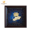 Tranh hoa sen dát vàng 24k (20x20cm) CNC