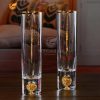 Ly uống nước pha lê đúc vàng 150ml – bộ 2pcs (W03)