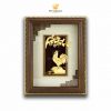 Tranh gà trống dát vàng (25x32cm)