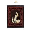 Tranh chim Phượng hoàng dát vàng (25x32cm)