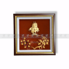 Tranh thuyền thuận buồm xuôi gió dát vàng 24k (30x30cm)