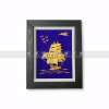 Tranh thuyền thuận buồm xuôi gió dát vàng (27x34cm)