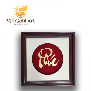 Tranh chữ Phúc dát vàng