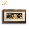 Tranh thuyền thuận buồm xuôi gió dát vàng (100x150cm)