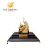 Tượng đôi chim công dát vàng 24k (M09)