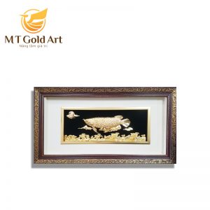 TRanh các rồng dát vàng 24k - Quà tân gia, khai trương, quà tặng sếp ý nghĩa