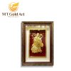 Tranh Ông lộc ( thần tài) dát vàng 24k