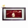 Tranh thuyền buồm dát vàng 24k