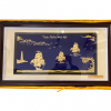 Tranh Thuyền  Dát vàng 24K (50x90cm)