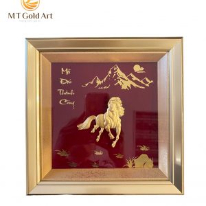 Tranh mã đáo thành công (24x24cm)