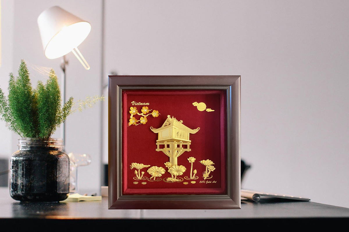 Quà tặng sếp người nước ngoài sang trọng ý nghĩa nhất - tranh chùa một cột một cột Quà tặng sếp người nước ngoài sang trọng ý nghĩa nhất - tranh chùa một cột một cột