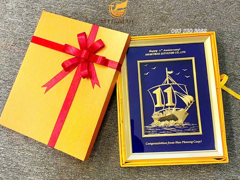ý nghĩa tranh thuyền quà tặng cao cấp