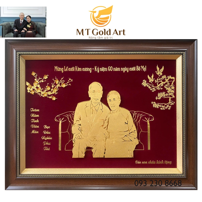 quà mừng tho - kỷ niệm 60 năm ngày cưới bố mẹ 