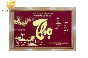 tranh chu tho qua sinh nhat 90 tuoi